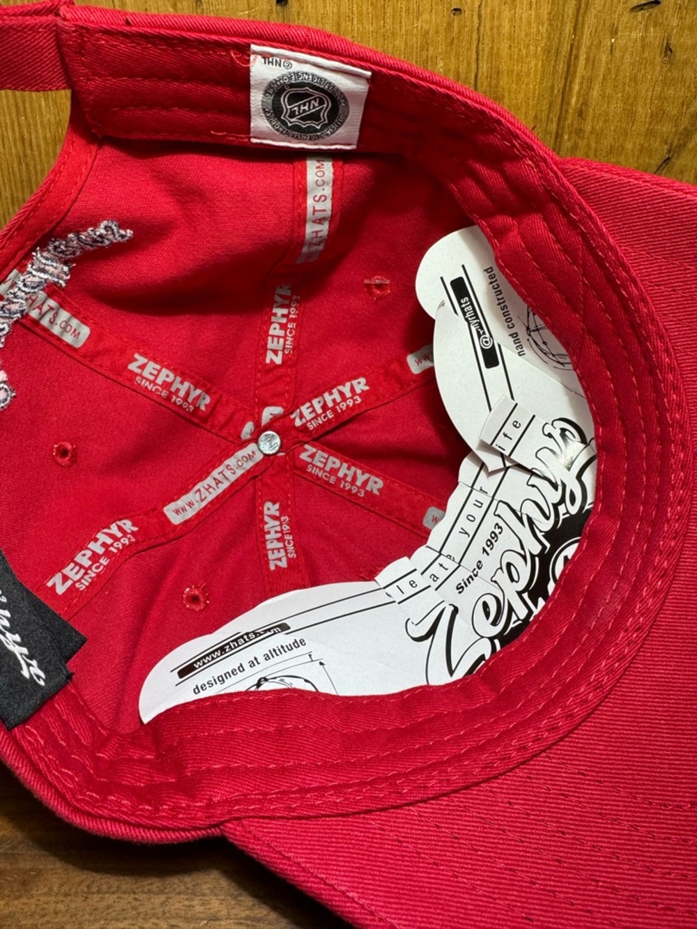 Montreal Canadiens ’47 Brand Red Rhinestone Logo Adjustable Strapback Cap - Picture 8 of 8